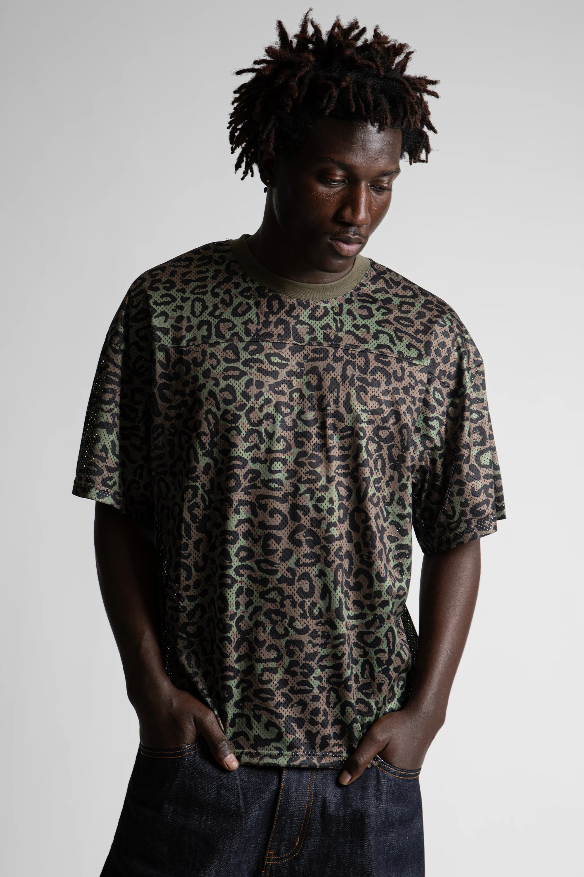 T-Shirt Mesh Boxy Cheetah - Image 7