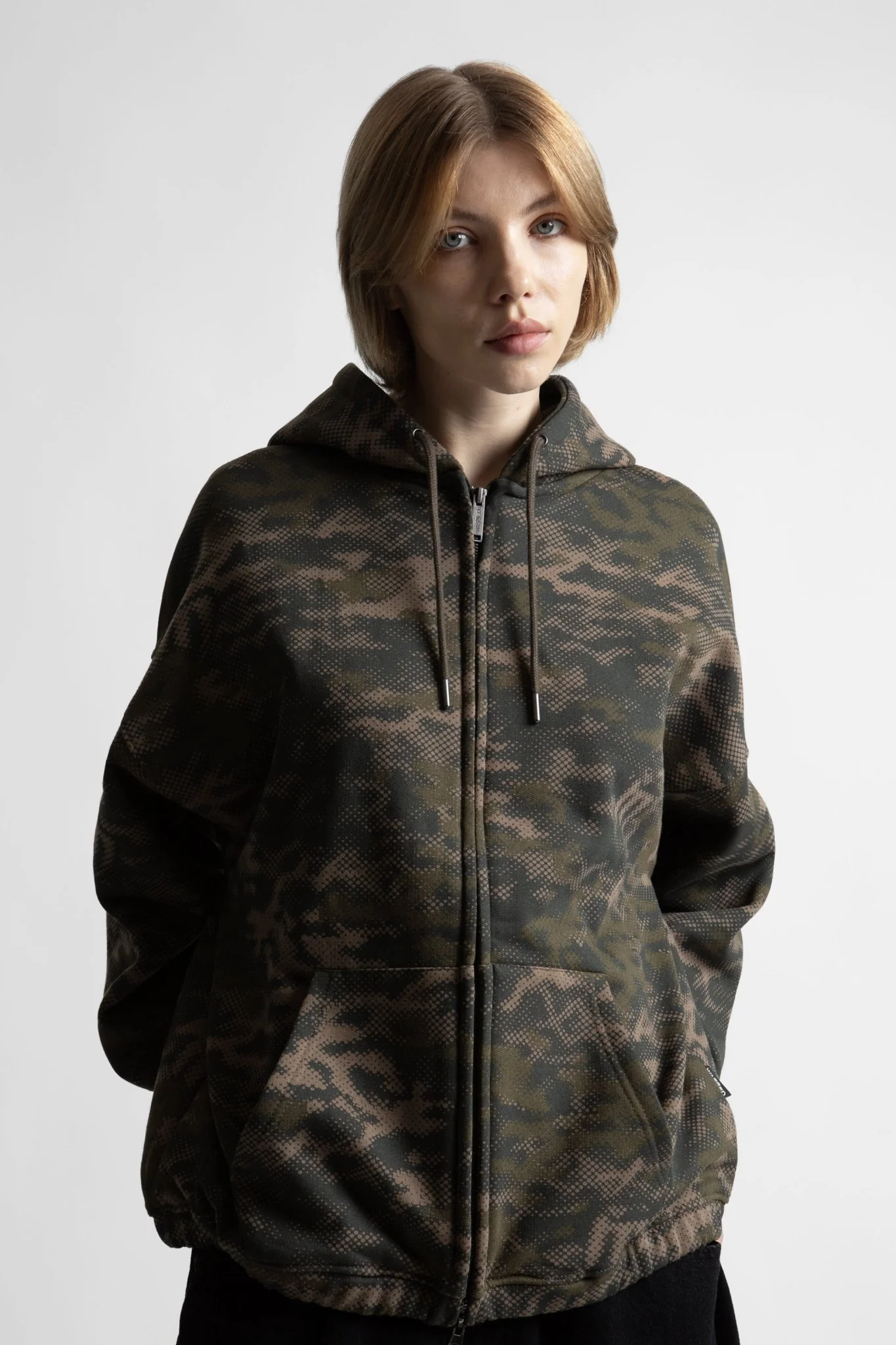 Hoodie Zip Boxy Digicamo - Image 3