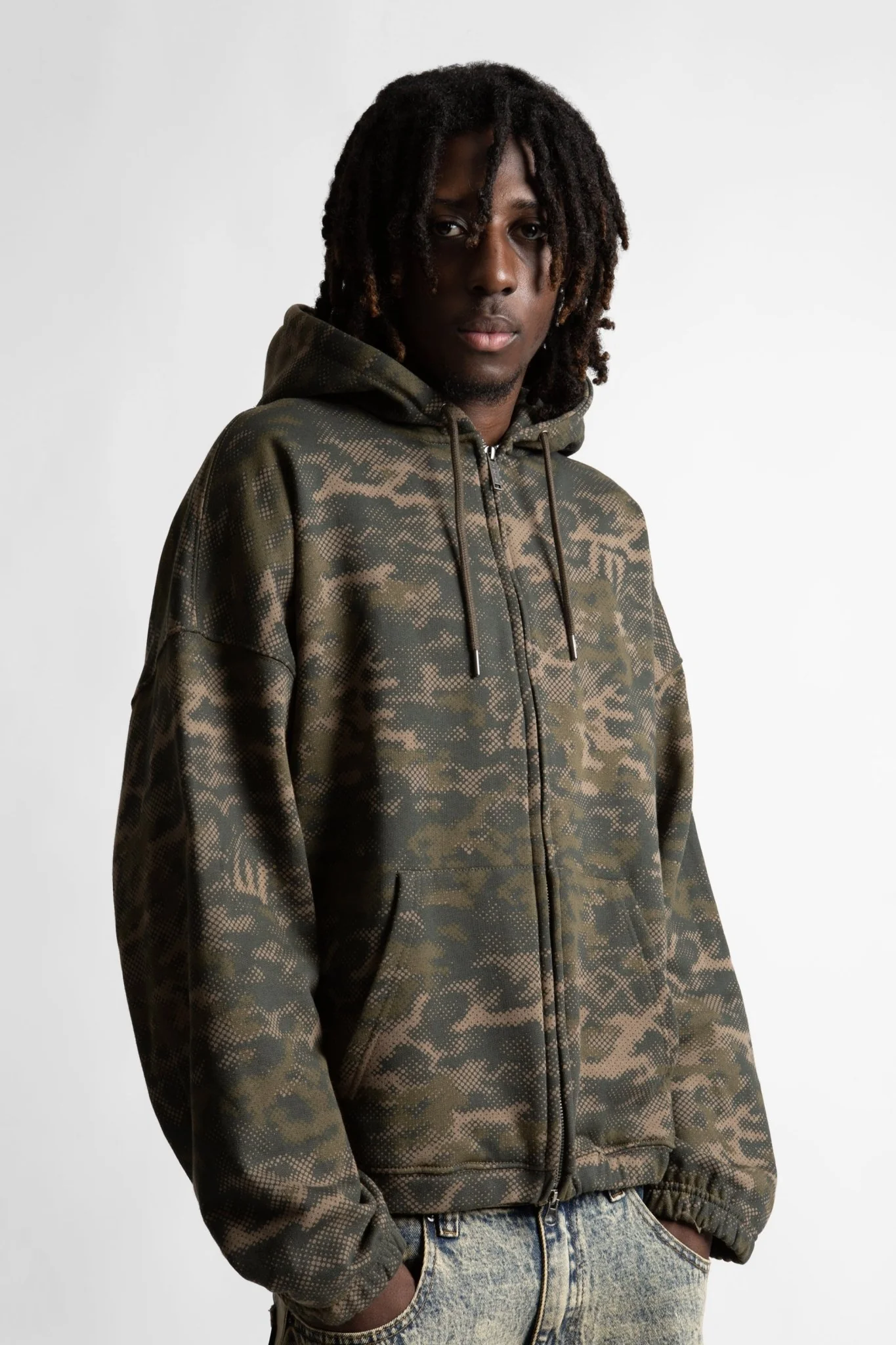 Hoodie Zip Boxy Digicamo - Image 4