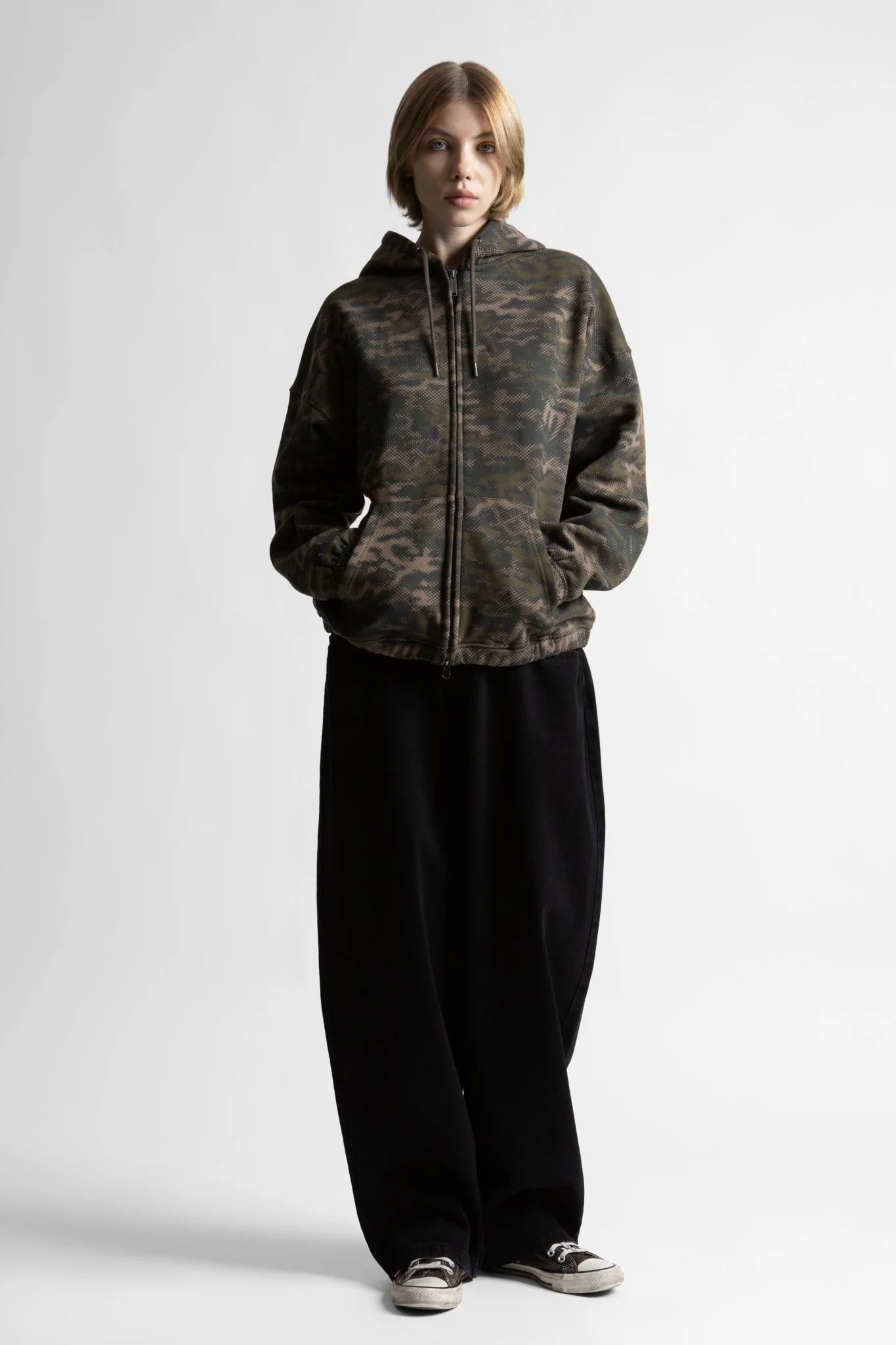 Hoodie Zip Boxy Digicamo - Image 5