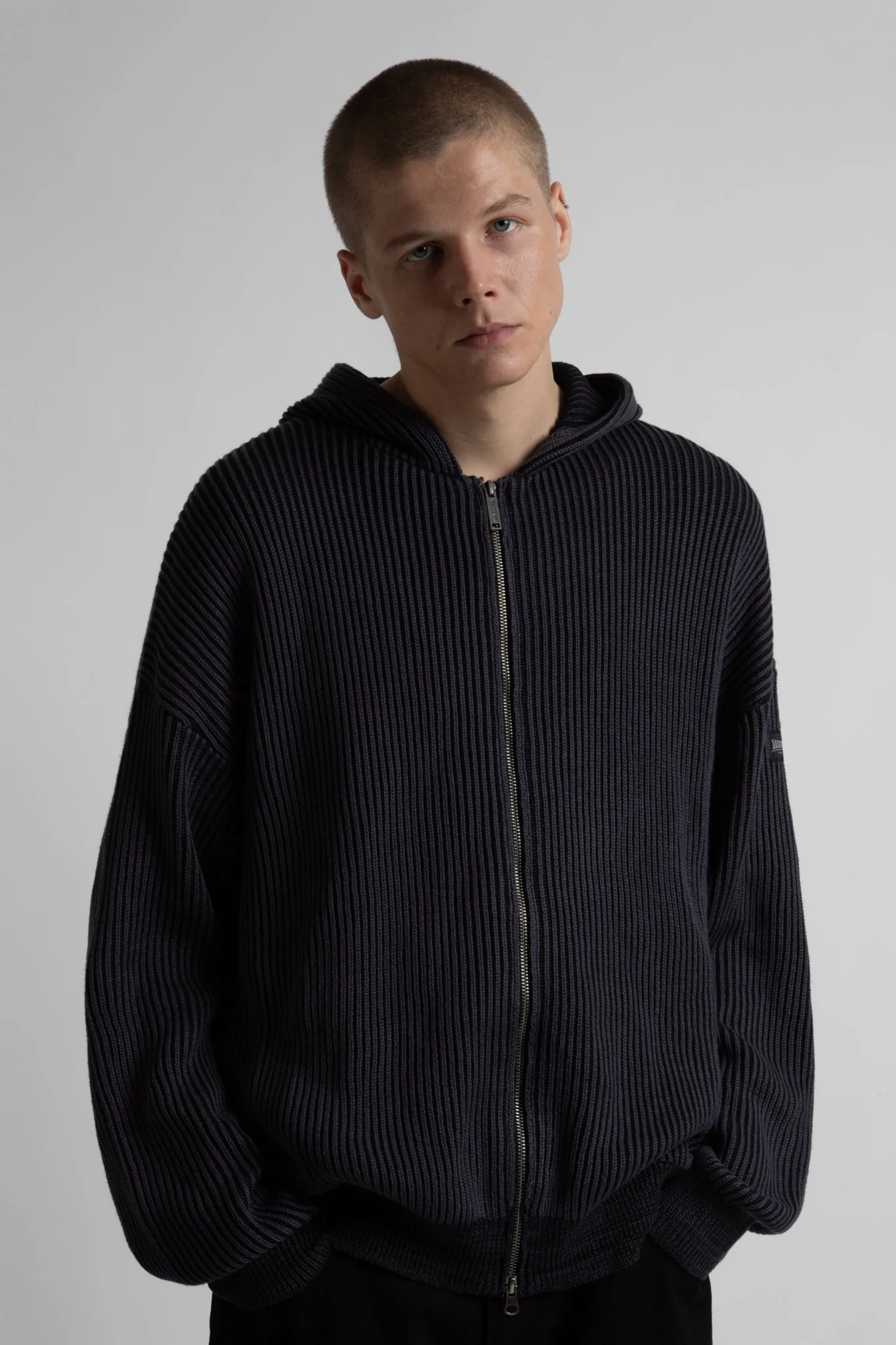 Hoodie Zip Knit Pusher - Image 3